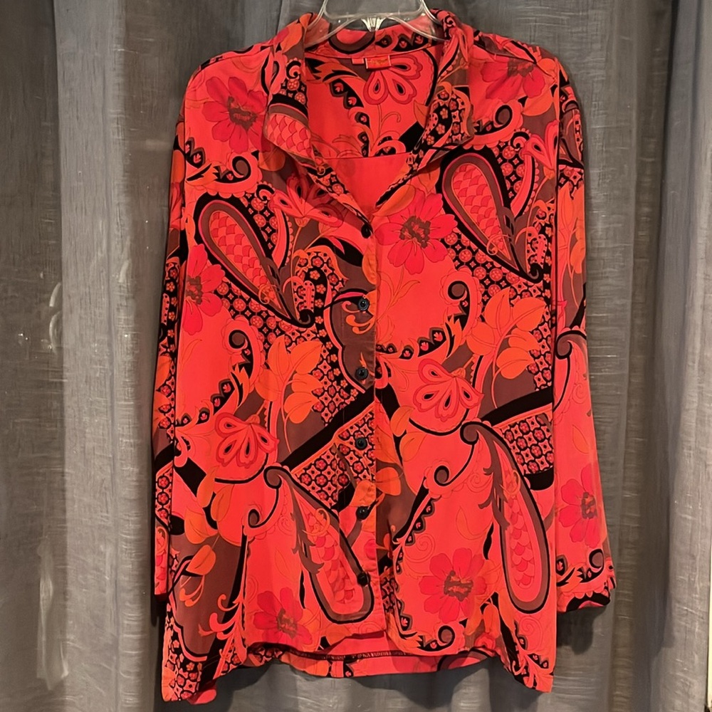 Tianello Red Blouse
